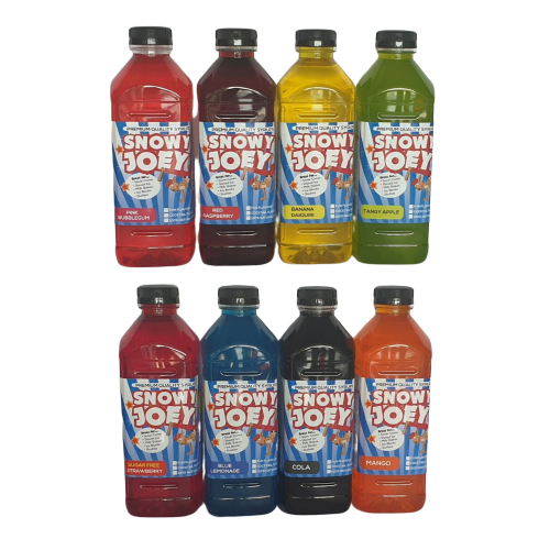 BIG PARTY FUN, NATURAL or SUGAR FREE FLAVOURS (8 x 1L Bottles)